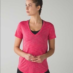 Lulu Lemon What the Sport V-neck Tee